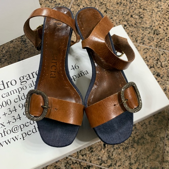 SALE❤️❤️❤️🩷Pedro Garcia 🏝️ clavia jeans platforms - Picture 3 of 13